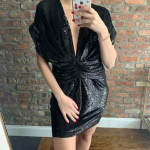 Iro Lilou Sequin V-Neck Dress